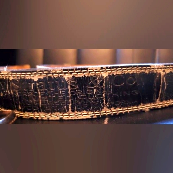 MYSTERIOUS ANTIQUE LEVI'S BAY STRAUSS BELT MENS SIZE SMALL - Picture 13 of 13